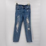 Judy Blue  DESTROYED LARGE HOLES RELAXED JEANS size 26‎ Photo 2