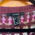 Forever 21 Multicolor Knit Mushroom Sweater Vest Photo 1