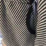 Double Zero  Black White Sherpa Collar Tie Front Sweater Women's Size Small Photo 5