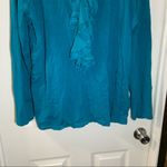 Jones New York  Blue/Teal Ruffle Accent Long Sleeve Top size 3X Photo 8