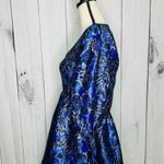 Lilly Pulitzer NWOT Calyssa Dress Blue Grotto Twilight Floral Brocade Sz 2 NEW Photo 5