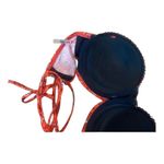 Forever 21 Womens medium Orange Paisley Ruched strapless pushup bikini top​ Photo 4