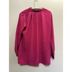 Vintage The Silk Farm 100% Silk Pink Long Sleeve Blouse Size Large Office Work Photo 2
