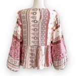 American Eagle Outfitters Bohemian Patchwork Paisley Balloon Sleeve Top S Photo 10