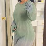Lovers + Friends Lover + Friends Green Ombré Maxi Long Sleeve Dress Photo 0