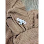 L Love Waffle Scoop Neck Distressed Beige Tan Shirt Medium Large Photo 2