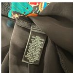 Nicole Miller Butterfly Print Top Size M Asymmetrical Hem Colorful Eclectic Black Size M Photo 7
