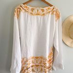 J.Crew  | NWOT Cutwork tunic top in linen in White | Sz M Photo 0