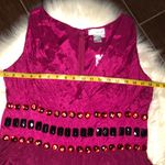 Spiegel  fuchsia dress with gemstones in waistline Photo 7