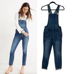 Madewell  Skinny Denim‎ Overalls in Jansing Wash Medium Blue Size Small Photo 1