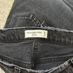 Abercrombie & Fitch Abercrombie Dad high Rise Black Distressed Jeans - Size 30 / 10 Regular Photo 6