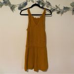 Universal Threads Universal Thread Golden Yellow Crochet Romper Photo 5