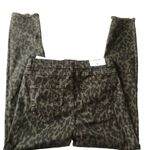 ZARA High Waisted Leopard Print Slim Fit Fit Skinny Leg Ankle Jean 10X27 NWT Photo 2