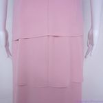 Vintage Ursula of Switzerland pastel pink layered ruffle gown‎ dress, 6 Photo 9