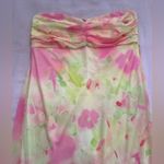 Stradivarius  Pink and Yellow Floral Maxi Dress Photo 1