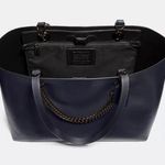 Coach Navy Central Tote Shoulder Bag Photo 0