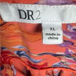 Daniel Rainn DR2 beautiful split neck orange floral blouse top size XL Photo 4