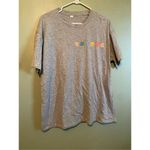 Boutique  Gray Emotions Feelings Short Sleeve Scoop Neck T-shirt 3XL NWOT Photo 1