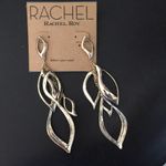 Rachel Roy New  Swinging Swirl Earrings Goldtone Photo 1