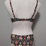 Xhilaration  blue neon paisley bikini set size large Photo 4