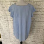 Earth Angels women XL short sleeve scoopneck nightgown w/lace trim blue Photo 9