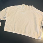 prAna  White Ribbed Crop Top Photo 0