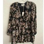 MELLODAY 🆕 Boho Vibes Chiffon Tier Tunic Top XS🆕 Photo 1