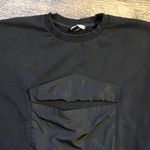 ZARA Cropped Fit Front Pocket Crewneck Photo 1