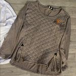 Tennessee volunteers gameday wear women’s xl Quilted Brown White eyelet Tops Photo 1