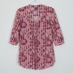 Patagonia Womens Sedum Organic Cotton Pullover Tunic Top Size 8 3/4 Sleeve Boho Photo 1