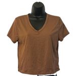 Britt & Bri Shirt Brown Women Size Medium EUC Photo 0