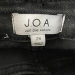 J.O.A. Black Skinny Distressed Jeans Photo 3