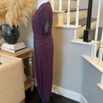 Maeve ANTHROPOLOGIE  Geoscope Jumpsuit Purple Printed Rayon Button Front Sz S Photo 3