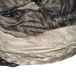 Unbranded Gray/Black/Silver Ombre Textured Shimmer Scarf Black Photo 2
