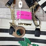 Betsey Johnson NWT Island Palm Tree Striped Tote Handbag Retails $118 Photo 7