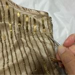 Romeo + Juliet Couture gold sequin beaded mini dress Sz M Photo 9