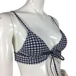 Topshop Gingham Fromt Clasp Ruffle Bikini top Photo 0