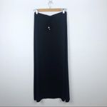 Michael Kors Black Drawstring Gold Hardware Maxi Skirt Size Small Photo 2