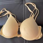 PINK - Victoria's Secret PINK Victoria’s Secret brand. Closes/clasp in front. Size 32C Yellow Strappy Bra Photo 0