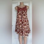Free People Floral Mini Dress in Red and Cream Photo 1
