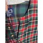 Gap Vintage Flannel Nightgown Small Plaid Cotton Henley Granny Cozy Lounge Photo 4