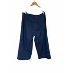 Maeve  The Colette Cropped Wide Leg Pants: Brushed Knit Edition Blue Sz 16 Photo 3