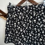 Hot Topic  Black White Skull Print Mini Skirt Photo 2