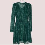 Vintage Green Lace Skater Dress Keyhole Long Photo 1