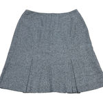 Valerie Stevens  Herringbone Wool Blend Skirt Size 12P Modest Career Classic Photo 0