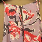Pink Lily  Floral High square Halter Neck Dress Purple Medium‎ Photo 4