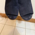 Lucky Brand | Navy Peep-Toe Block Heels size 7 Photo 7