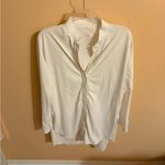 ADAY  Something Borrowed White Button Up Shirt Photo 4