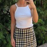 J.Crew  Plaid Oxford Long Wool Coat Gold Buttons Sz 2 / comes with matching skirt sz 4 Photo 2