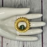 Dubarry Fifth Avenue Wreath Brooch β Gold Tone with Nephrite Jade, 1.5β Photo 1